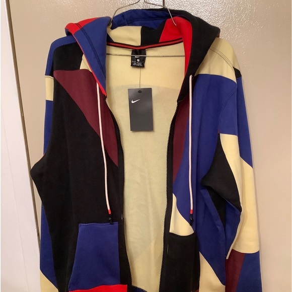 Nike Kylie Irving Fleece Full Zip Hoodie Multicolor Block - Picture 4 of 11